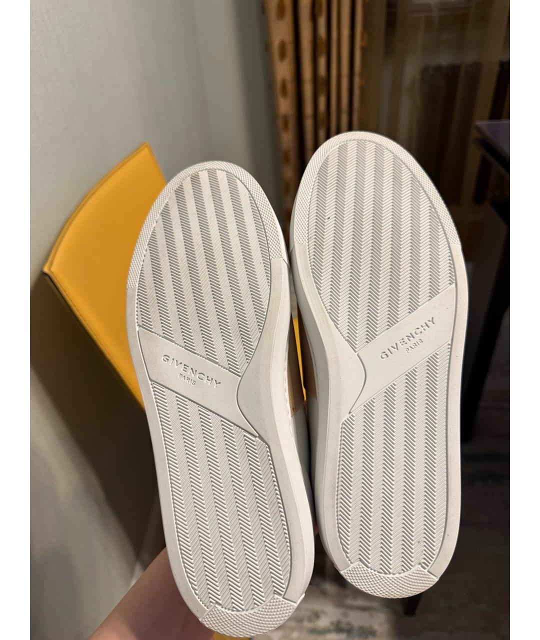 GIVENCHY Белые кожаные слипоны, фото 5