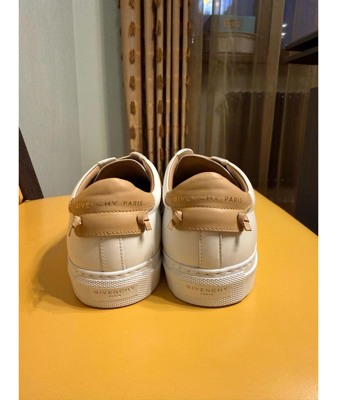 GIVENCHY Белые кожаные слипоны, фото 4