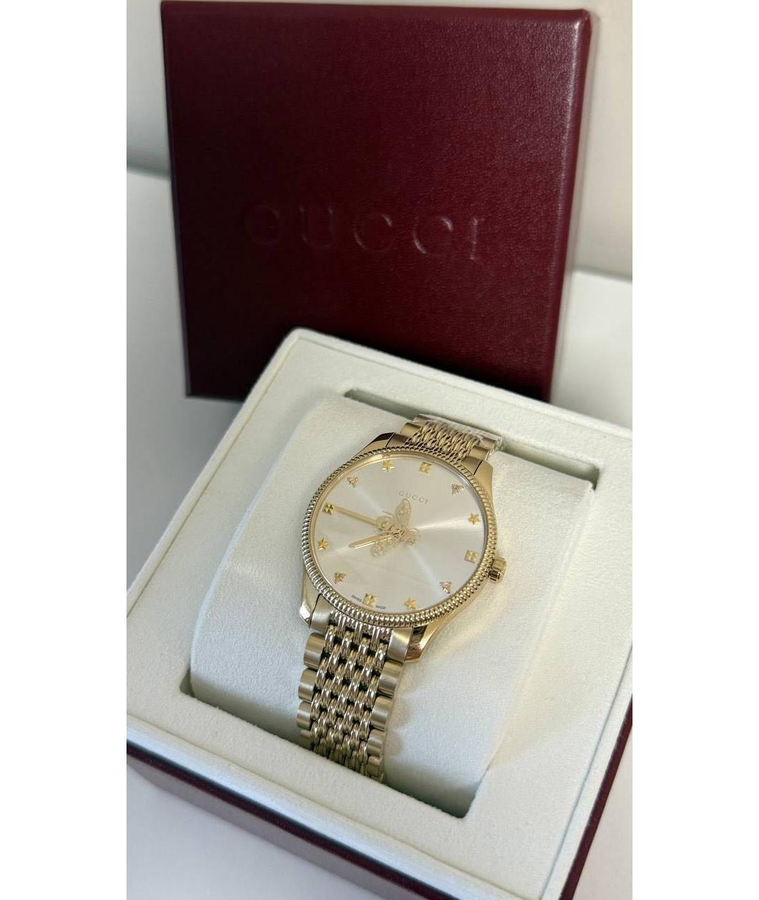 GUCCI Золотые часы, фото 2