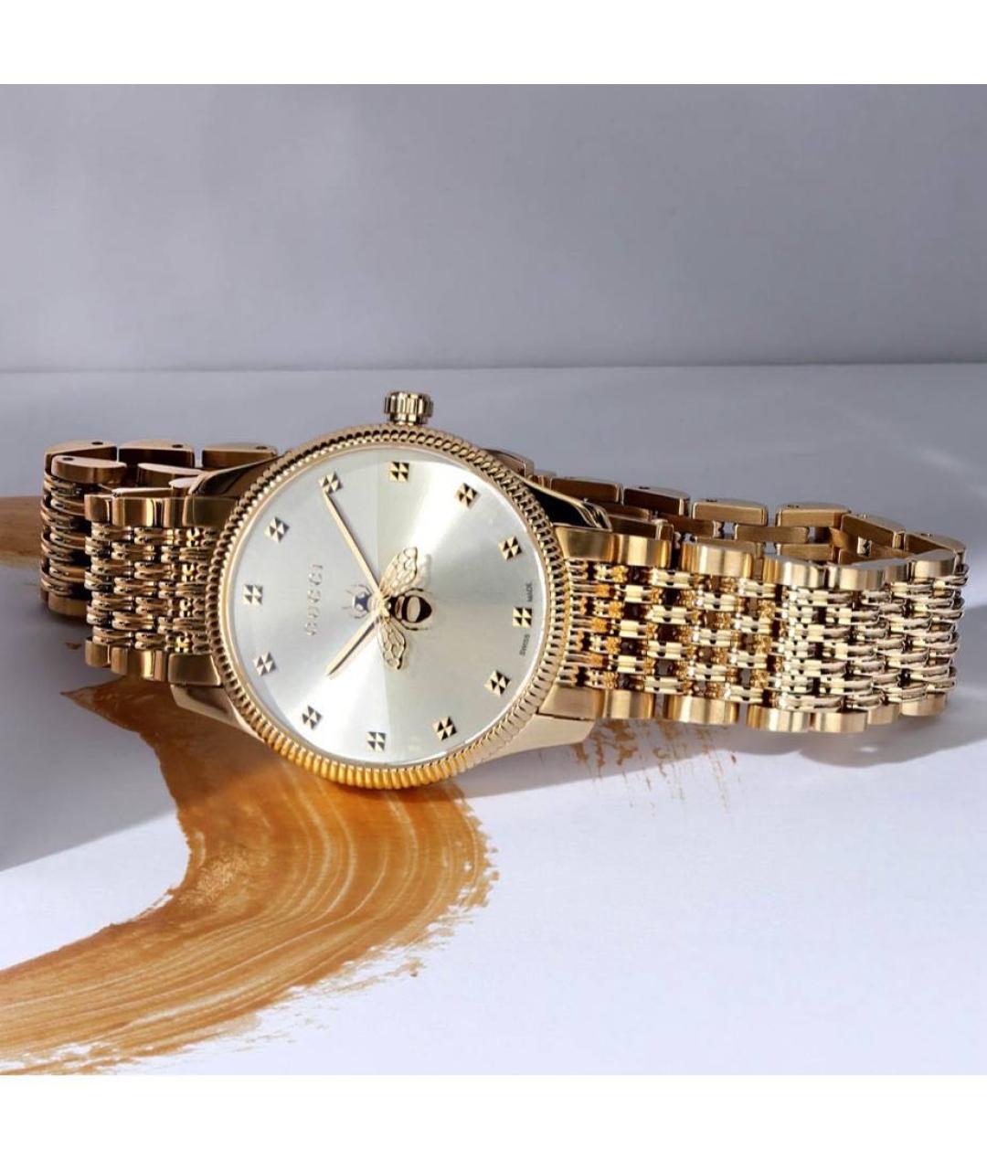 GUCCI Золотые часы, фото 3