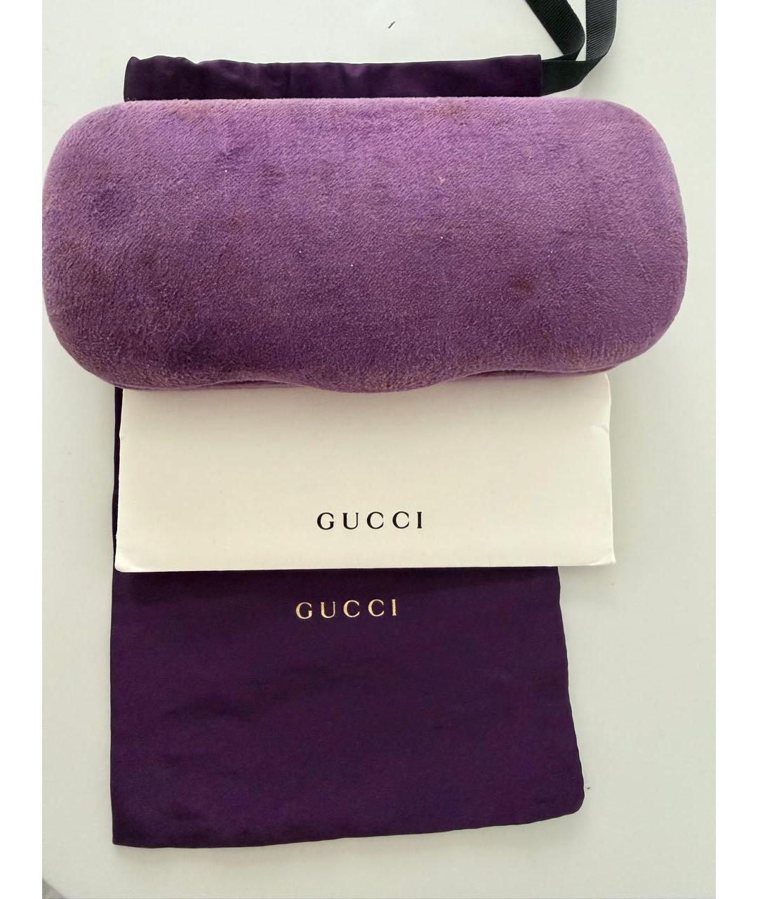 GUCCI Синие металлические солнцезащитные очки, фото 4