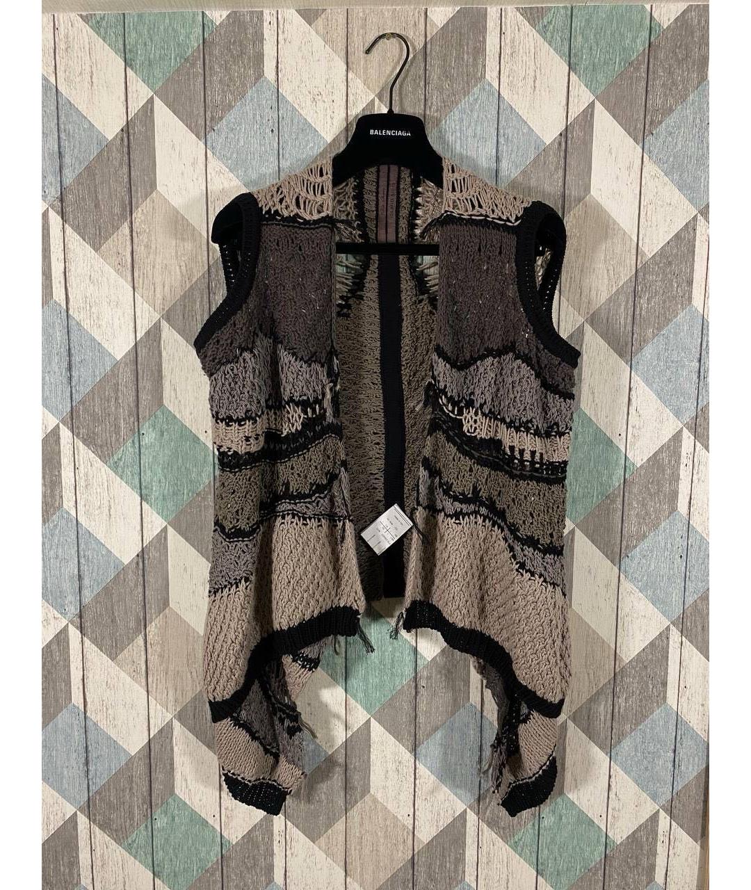 RICK OWENS Бежевая хлопковая жилетка, фото 2