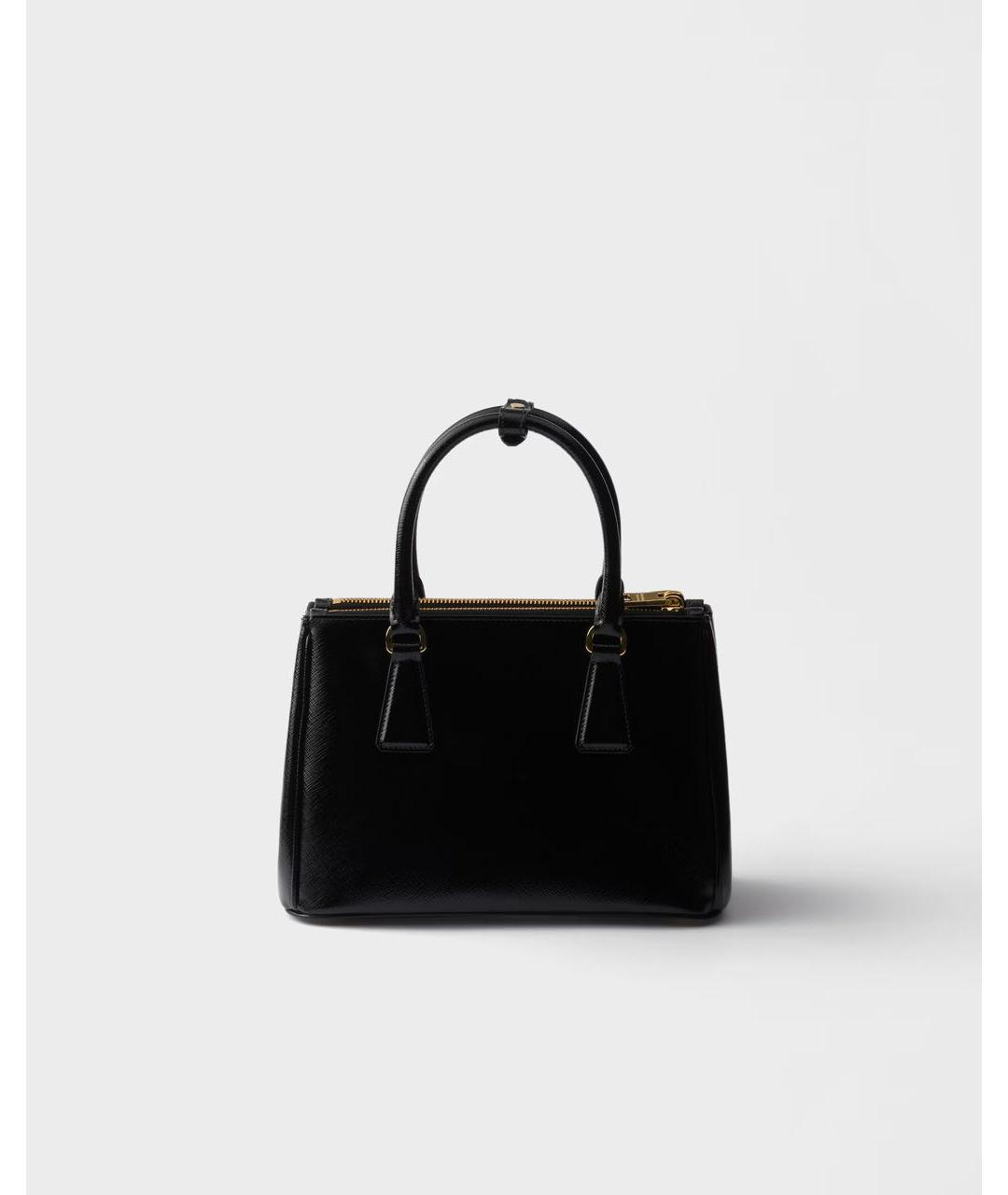 PRADA Черная кожаная сумка с короткими ручками, фото 3