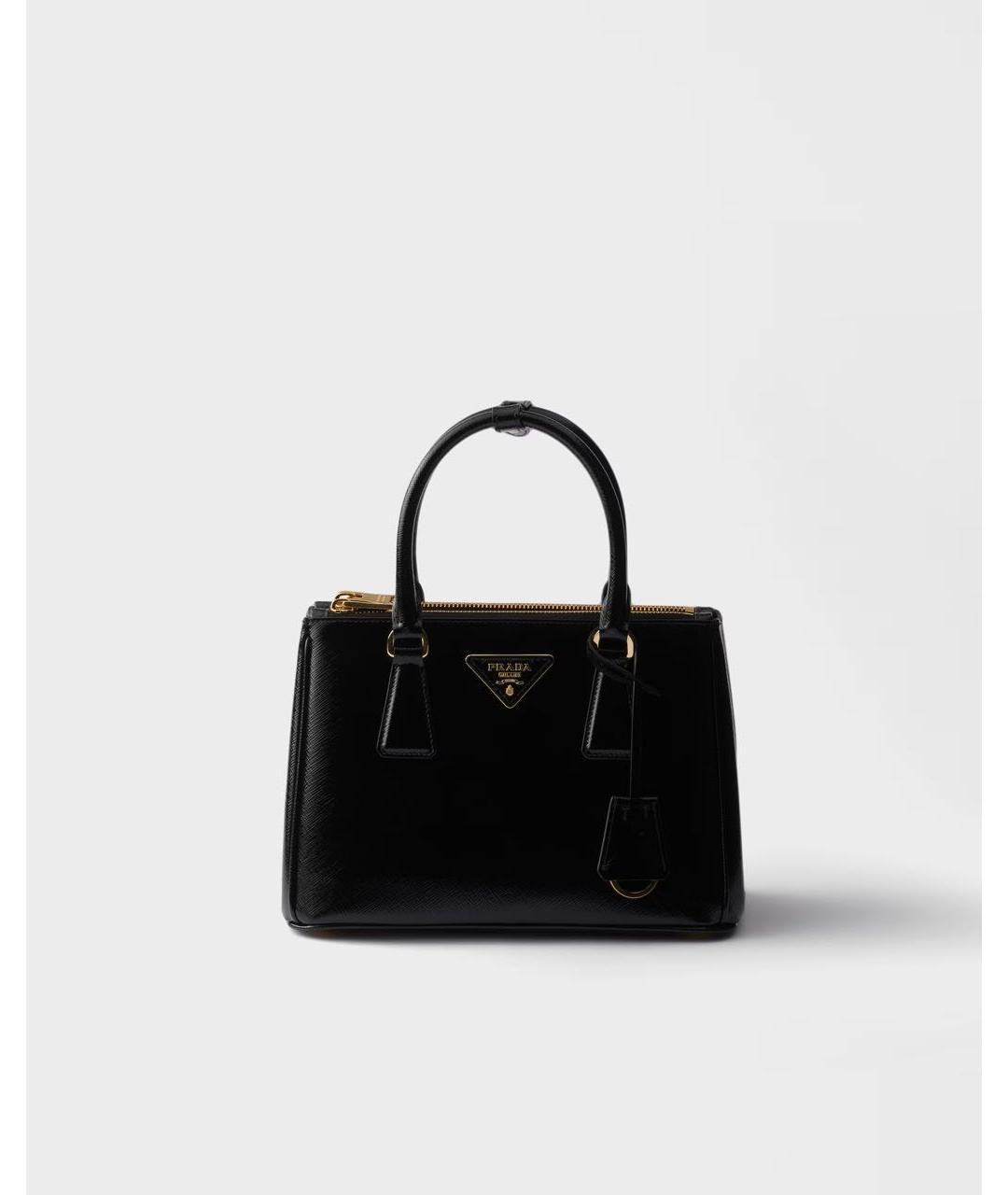 PRADA Черная кожаная сумка с короткими ручками, фото 9