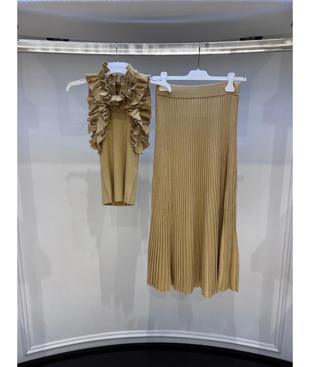 ZIMMERMANN Бежевый костюм с юбками, фото 3
