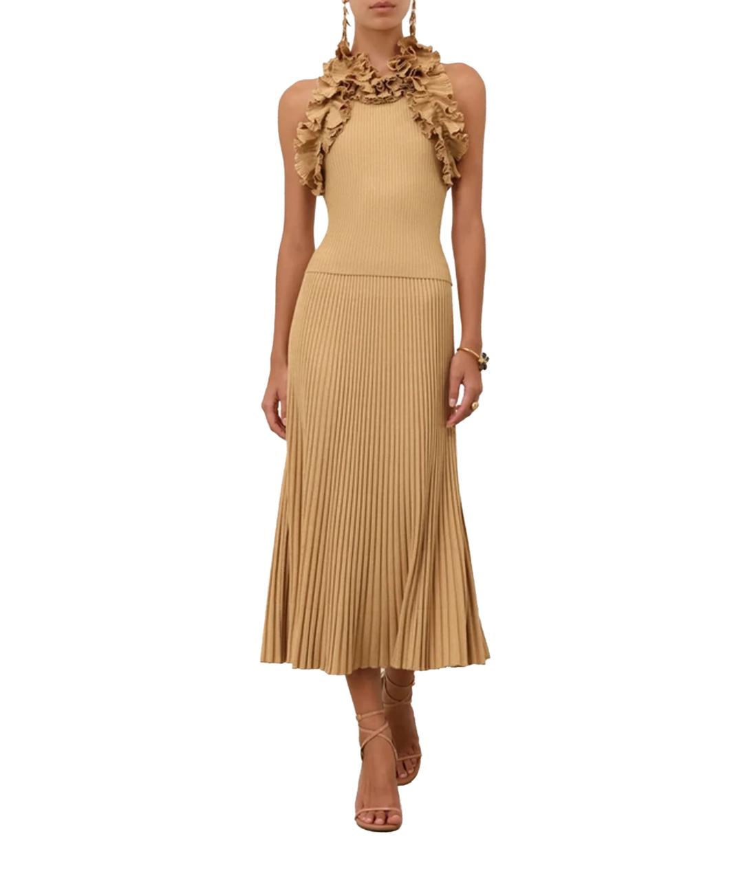 ZIMMERMANN Бежевый костюм с юбками, фото 2