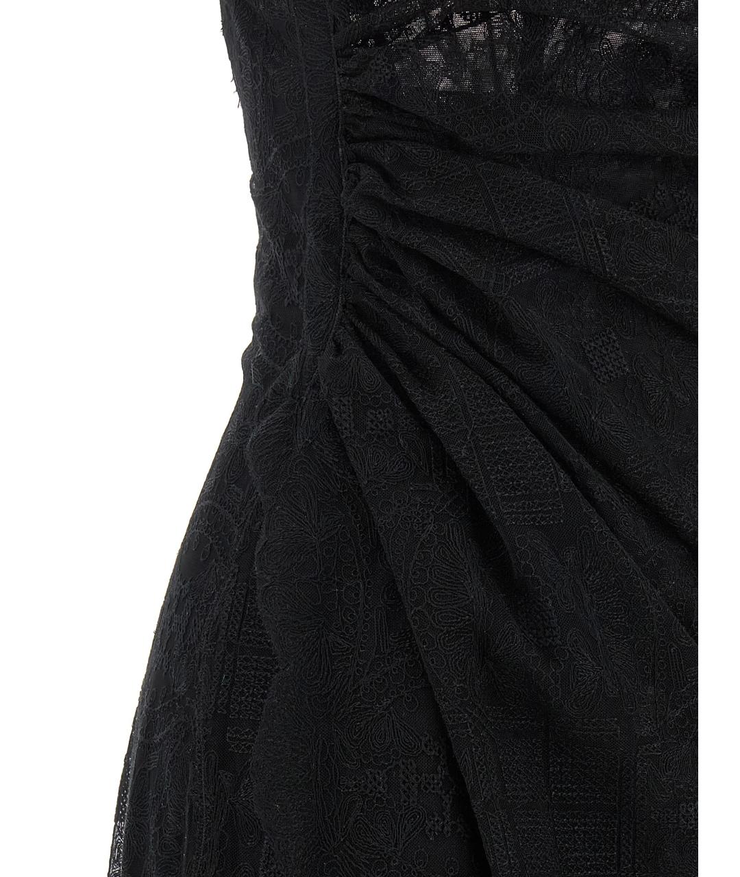 ERMANNO SCERVINO Черное полиэстеровое вечернее платье, фото 2