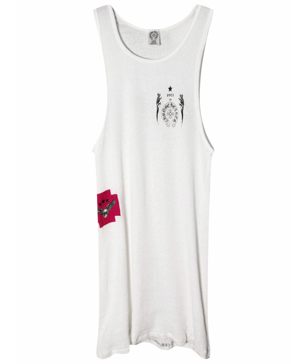 CHROME HEARTS Белая хлопковая майка, фото 1