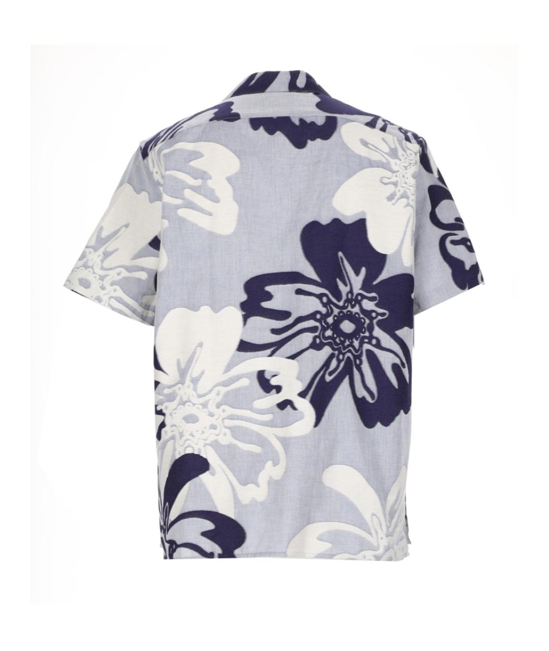 PS BY PAUL SMITH Синяя хлопковая кэжуал рубашка, фото 2