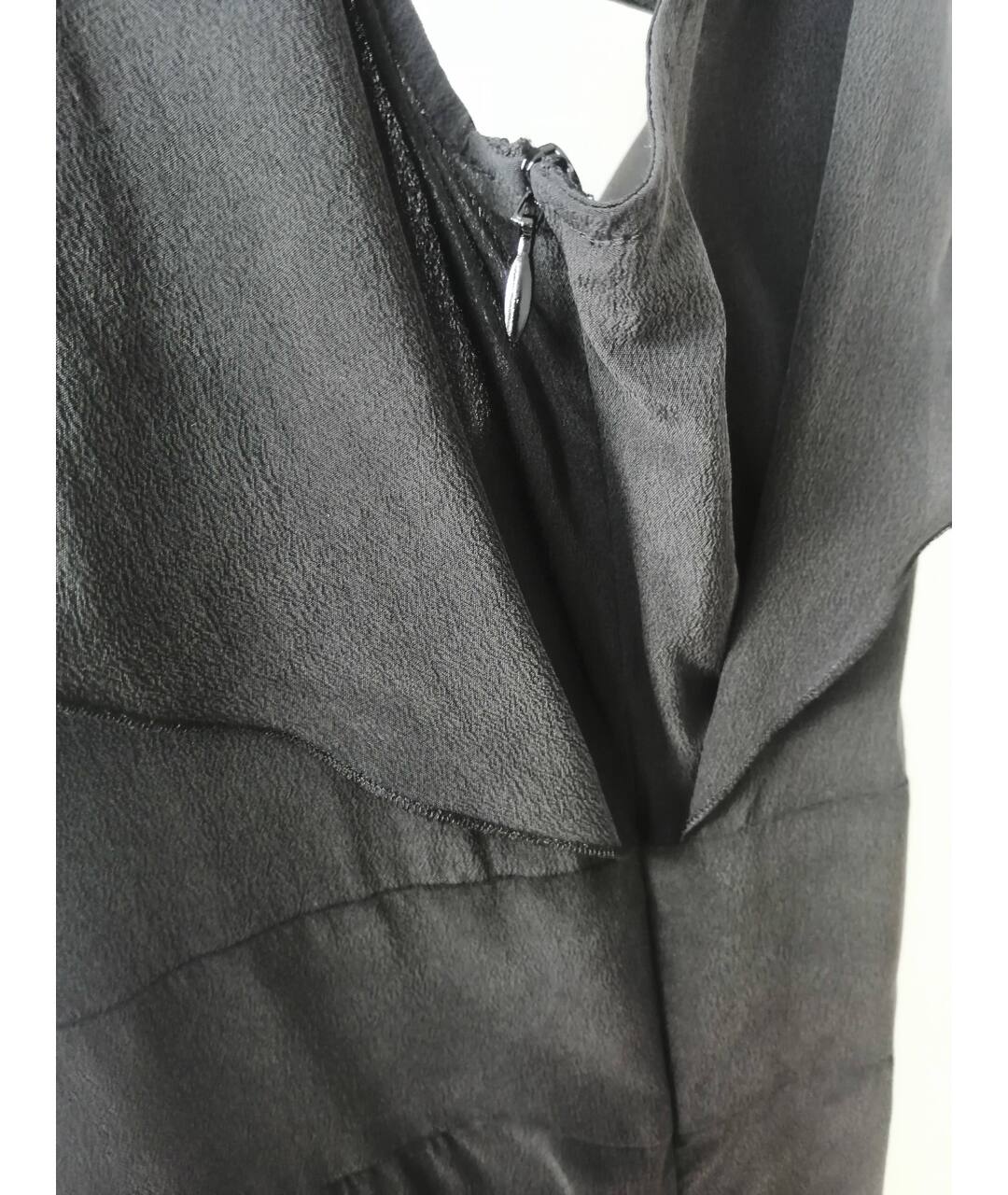 MAX MARA STUDIO Черное шелковое платье, фото 4