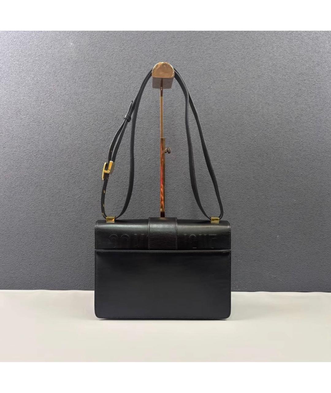 CHRISTIAN DIOR Черная кожаная сумка через плечо, фото 2