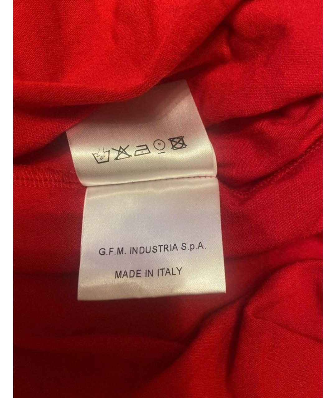 VIVIENNE WESTWOOD Красное вискозное повседневное платье, фото 4