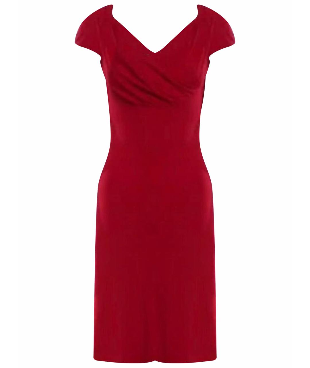 VIVIENNE WESTWOOD Красное вискозное повседневное платье, фото 1