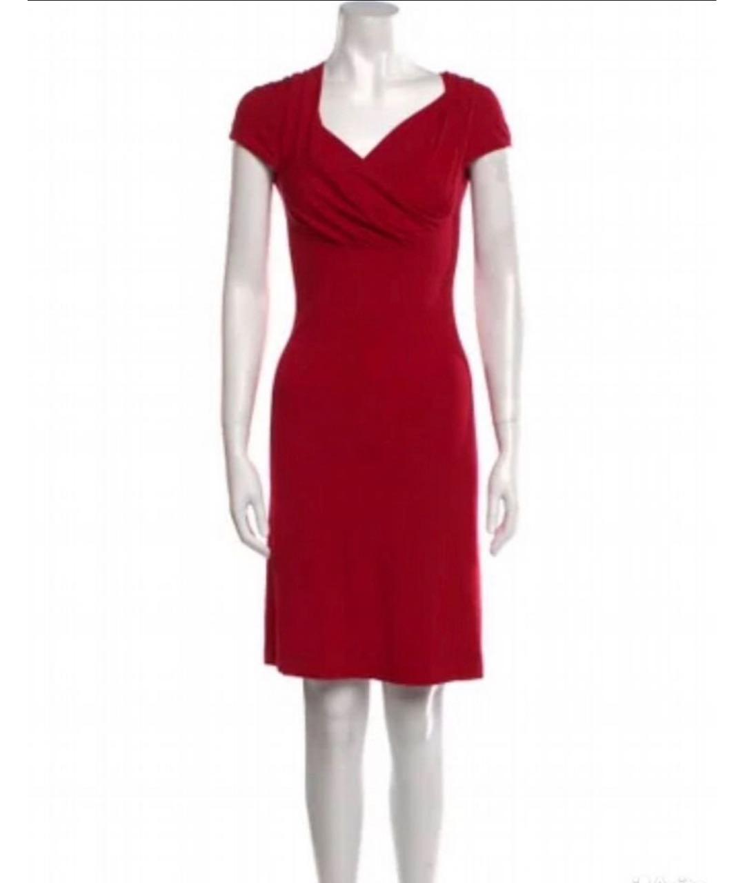 VIVIENNE WESTWOOD Красное вискозное повседневное платье, фото 6