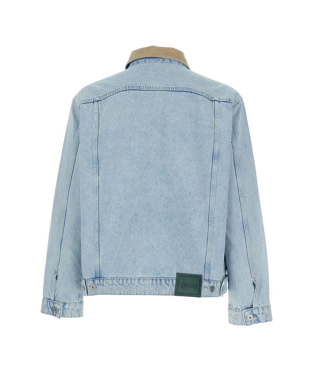 Drole de Monsieur Голубая хлопковая куртка, фото 2