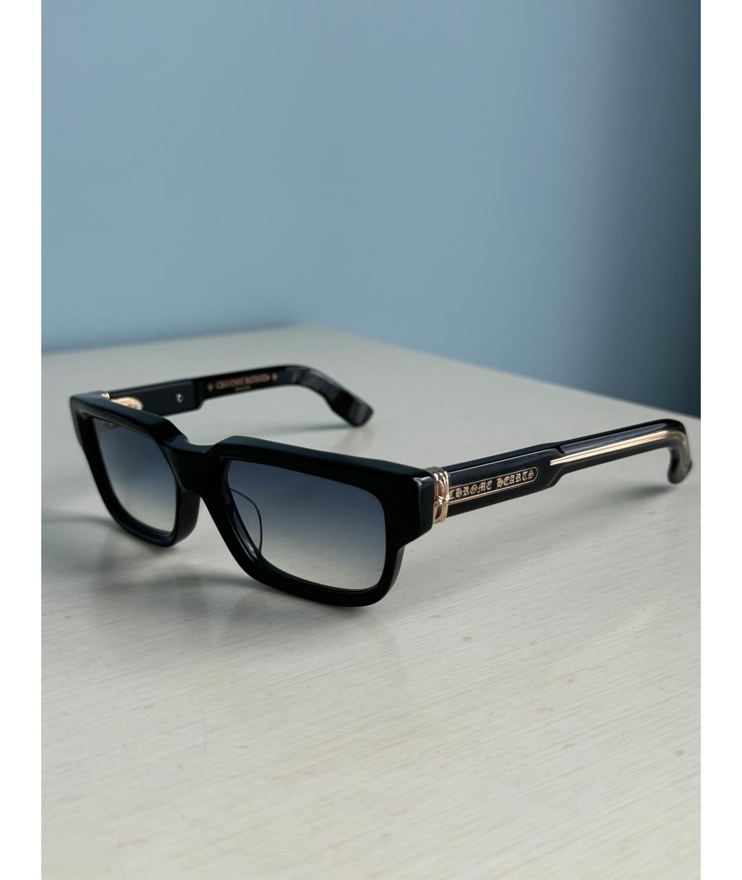 CHROME HEARTS Черные пластиковые солнцезащитные очки, фото 7