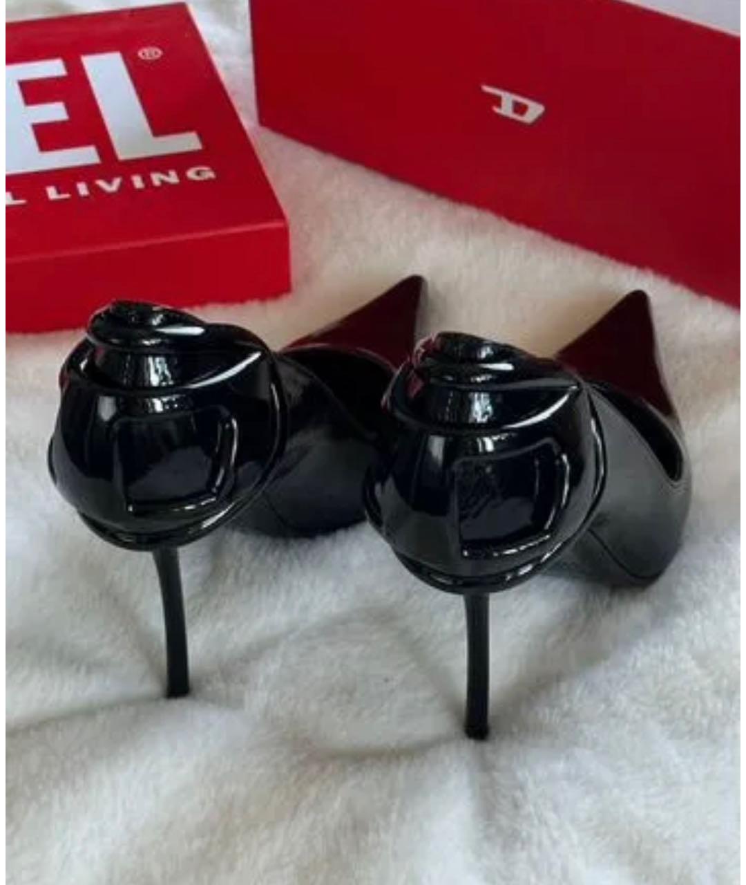 DIESEL Черные кожаные туфли, фото 2