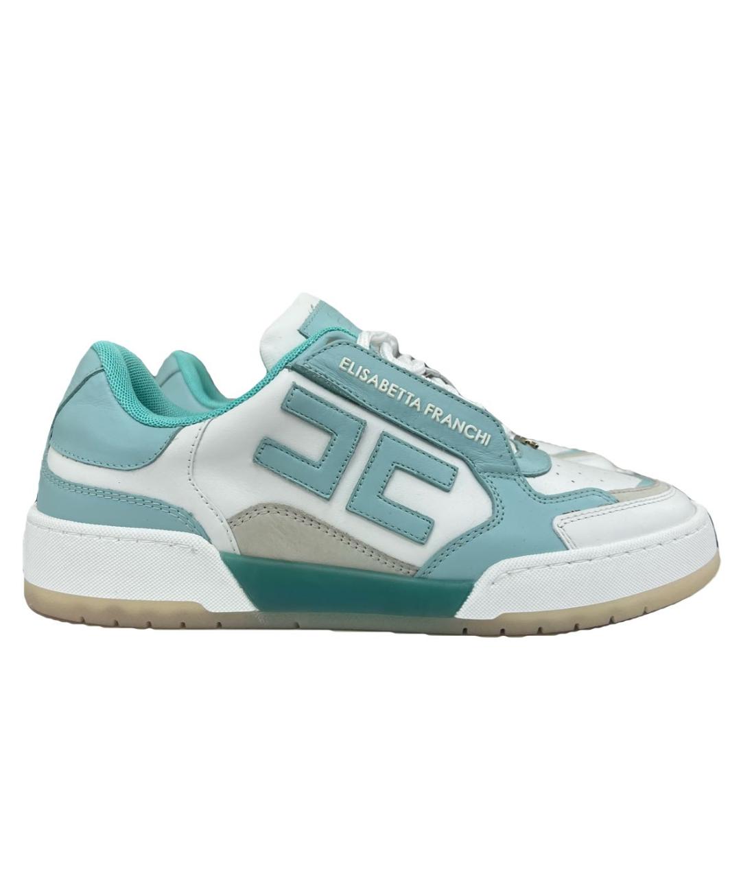 ELISABETTA FRANCHI Белые кроссовки из искусственной кожи, фото 7