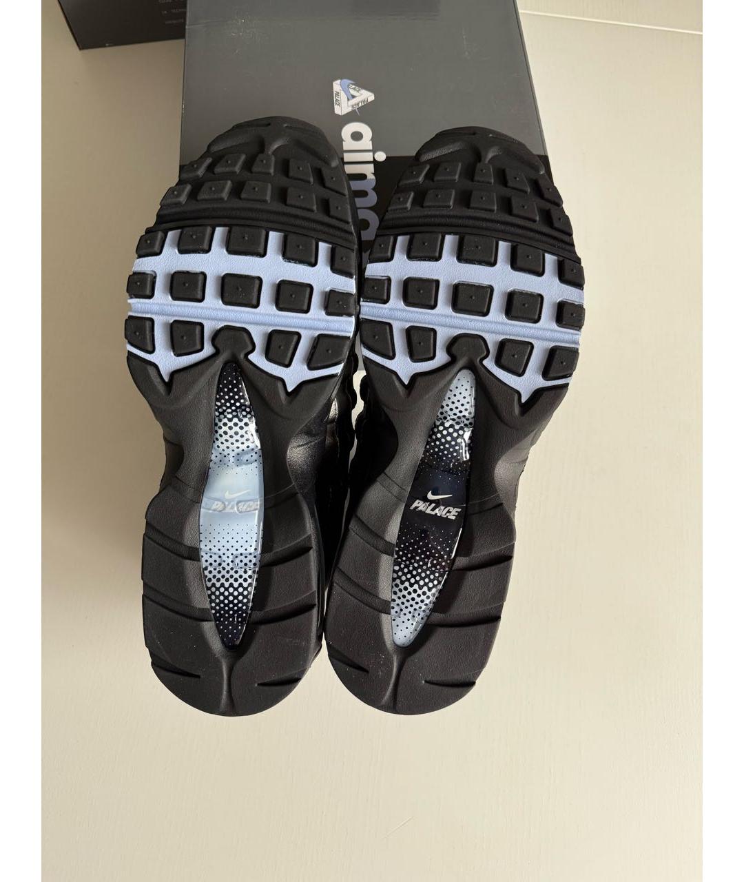 NIKE Серебряные текстильные низкие кроссовки / кеды, фото 4