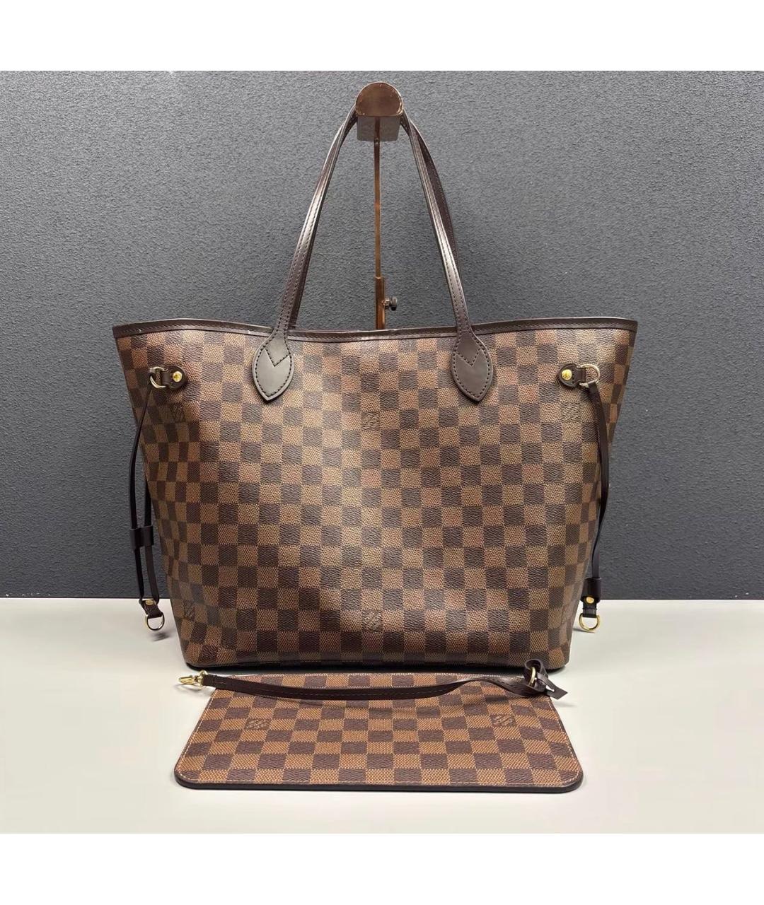 LOUIS VUITTON Коралловая кожаная сумка тоут, фото 8