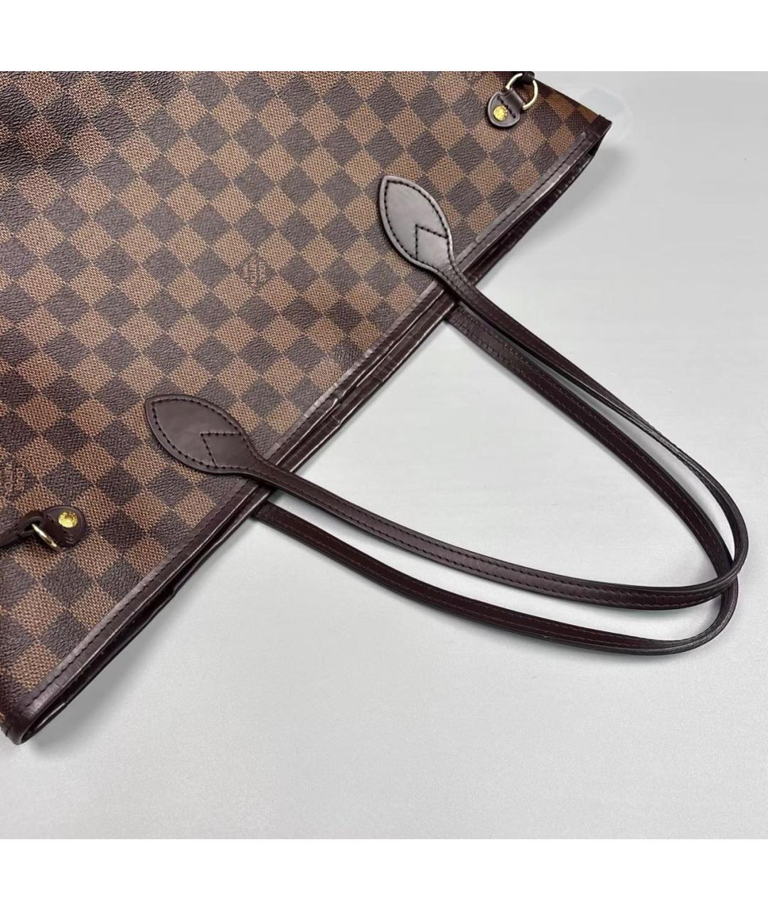 LOUIS VUITTON Коралловая кожаная сумка тоут, фото 7
