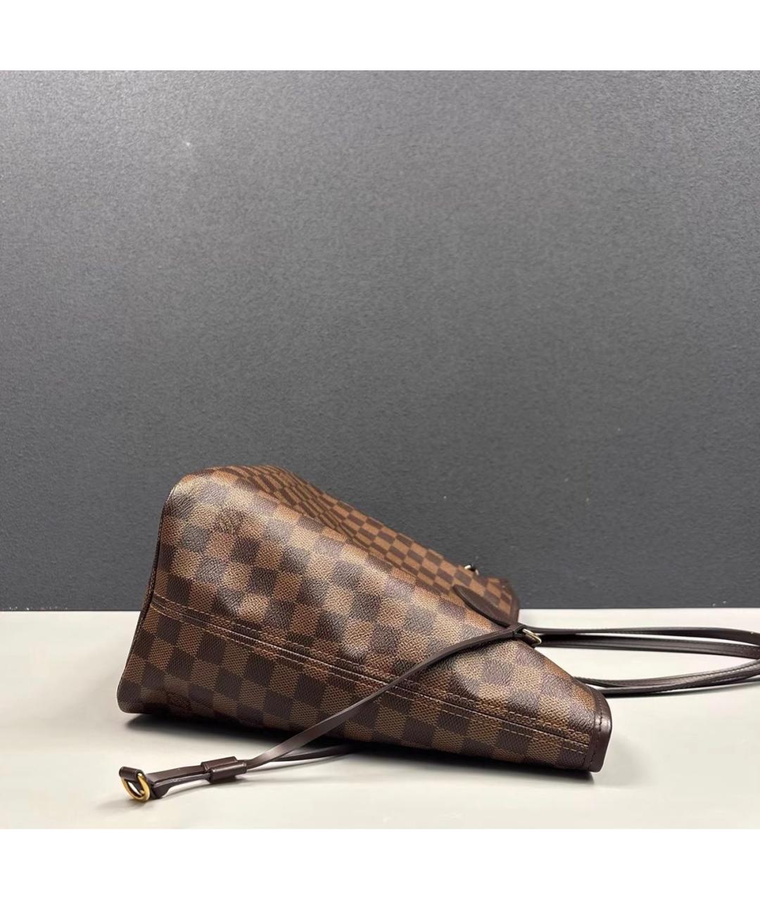 LOUIS VUITTON Коралловая кожаная сумка тоут, фото 4