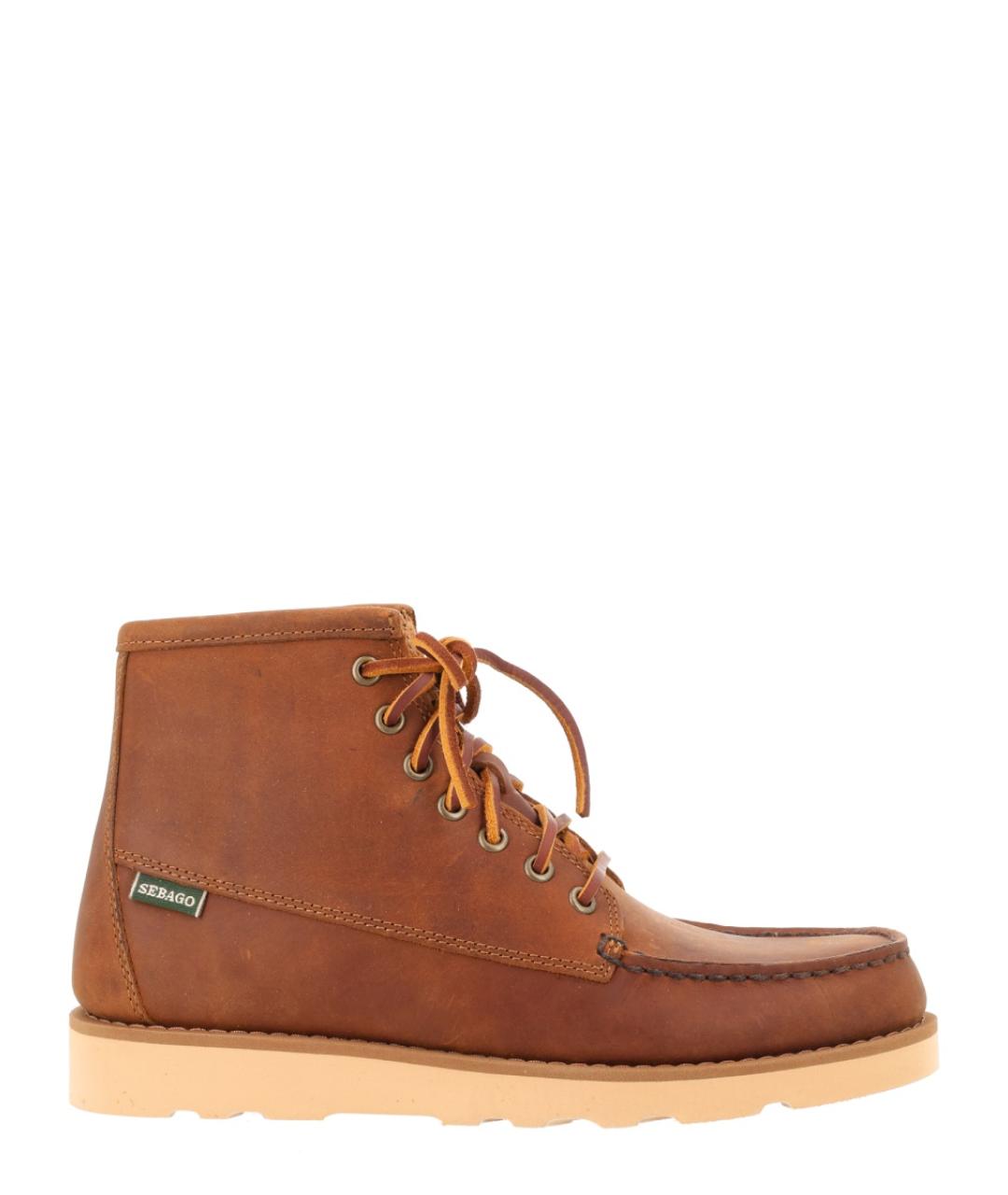 SEBAGO Коричневые кожаные низкие ботинки, фото 1