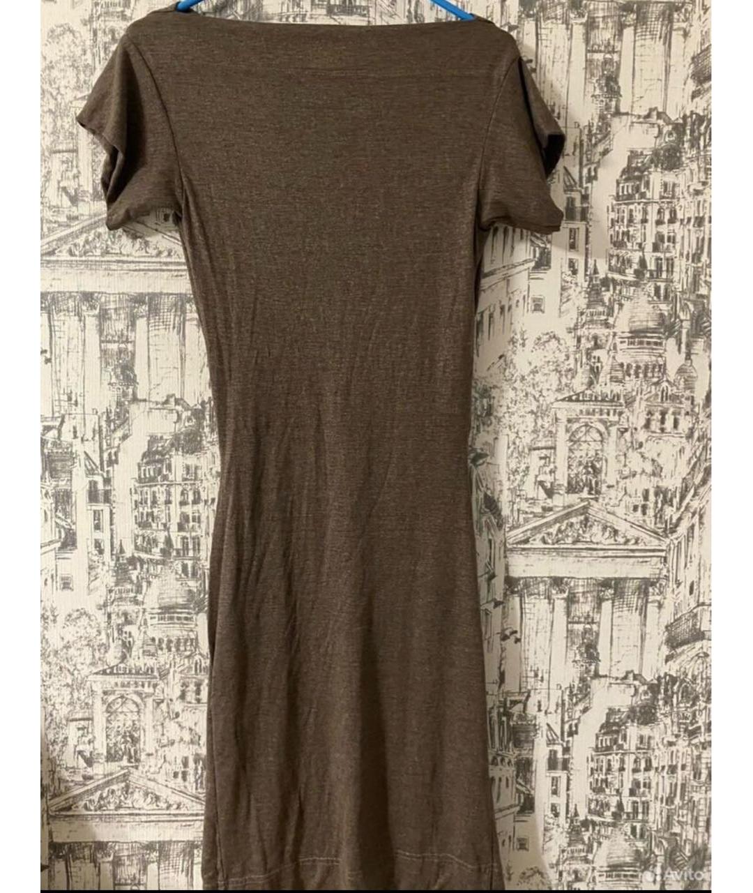 VIVIENNE WESTWOOD Коричневое вискозное повседневное платье, фото 4