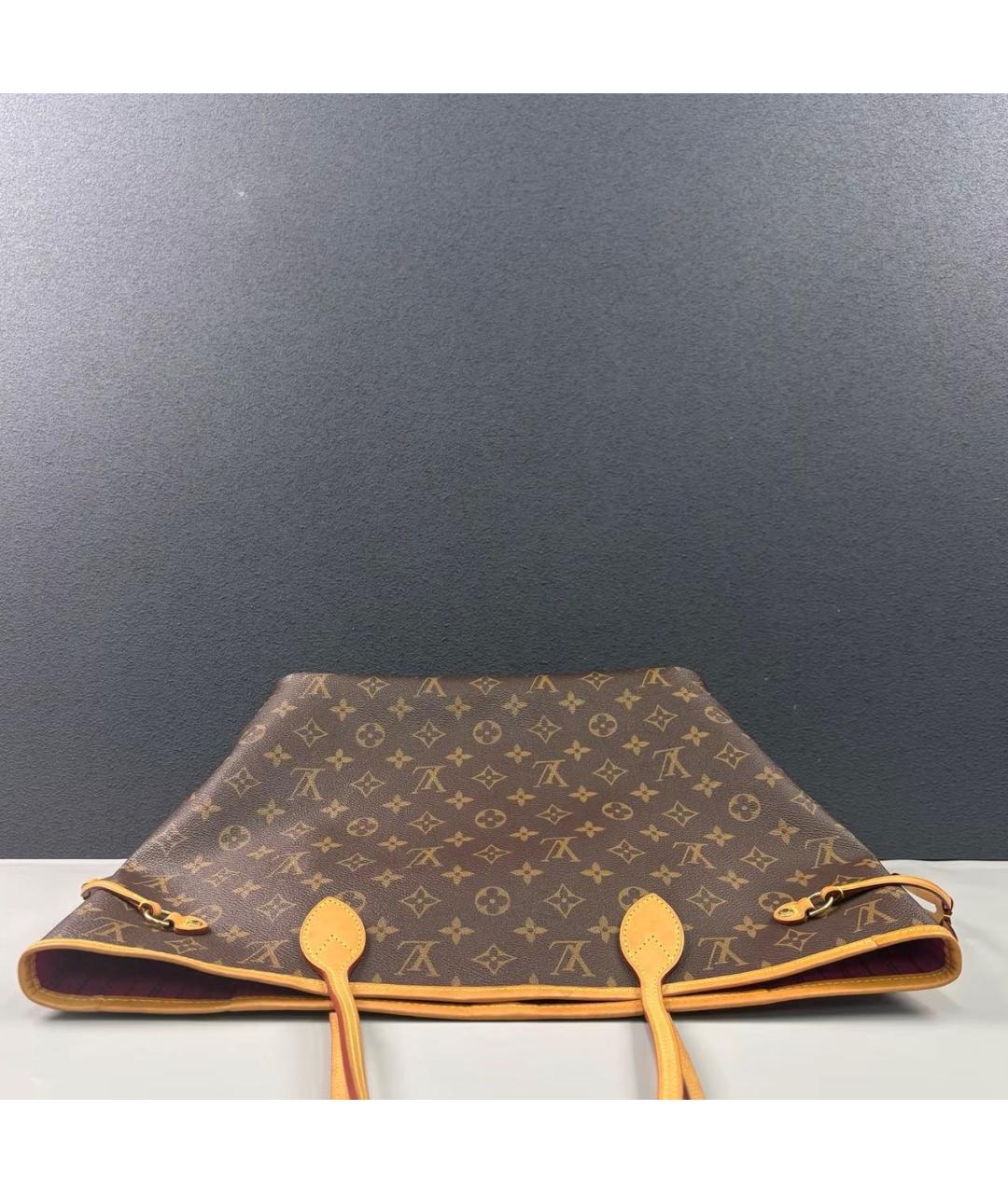 LOUIS VUITTON Коричневая сумка тоут, фото 6