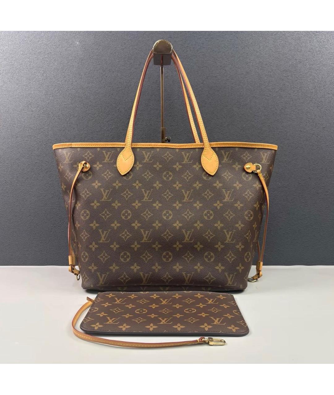 LOUIS VUITTON Коричневая сумка тоут, фото 9