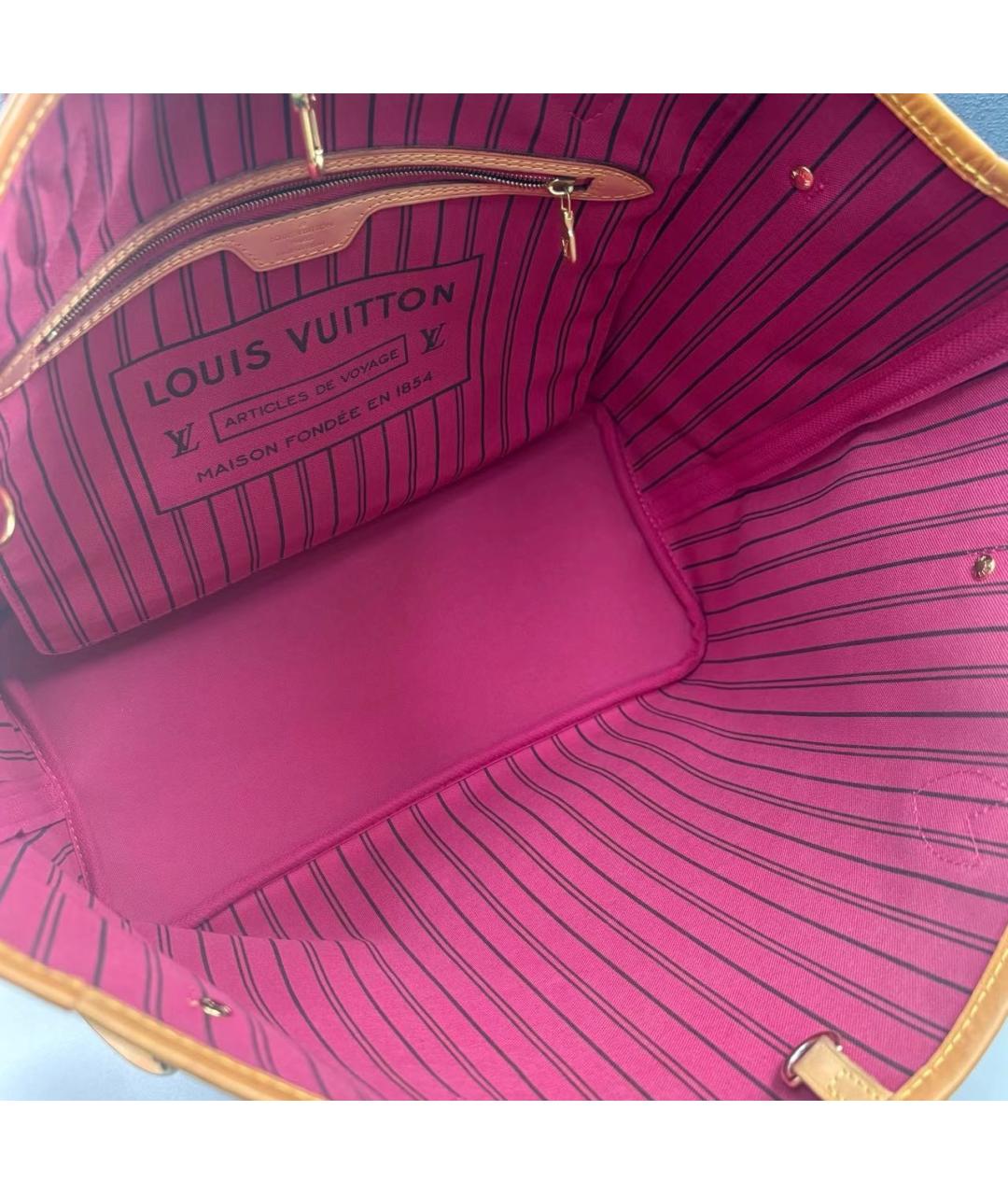 LOUIS VUITTON Коричневая сумка тоут, фото 7