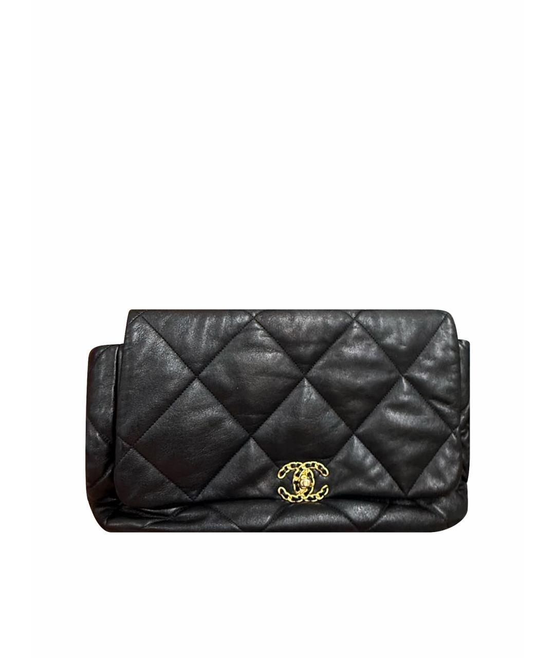 CHANEL Черная кожаная сумка через плечо, фото 1