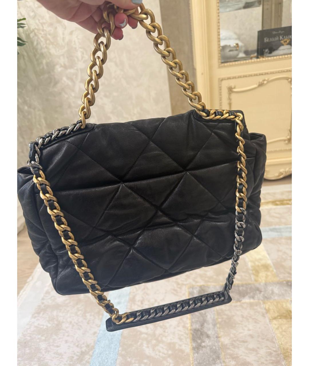 CHANEL Черная кожаная сумка через плечо, фото 3