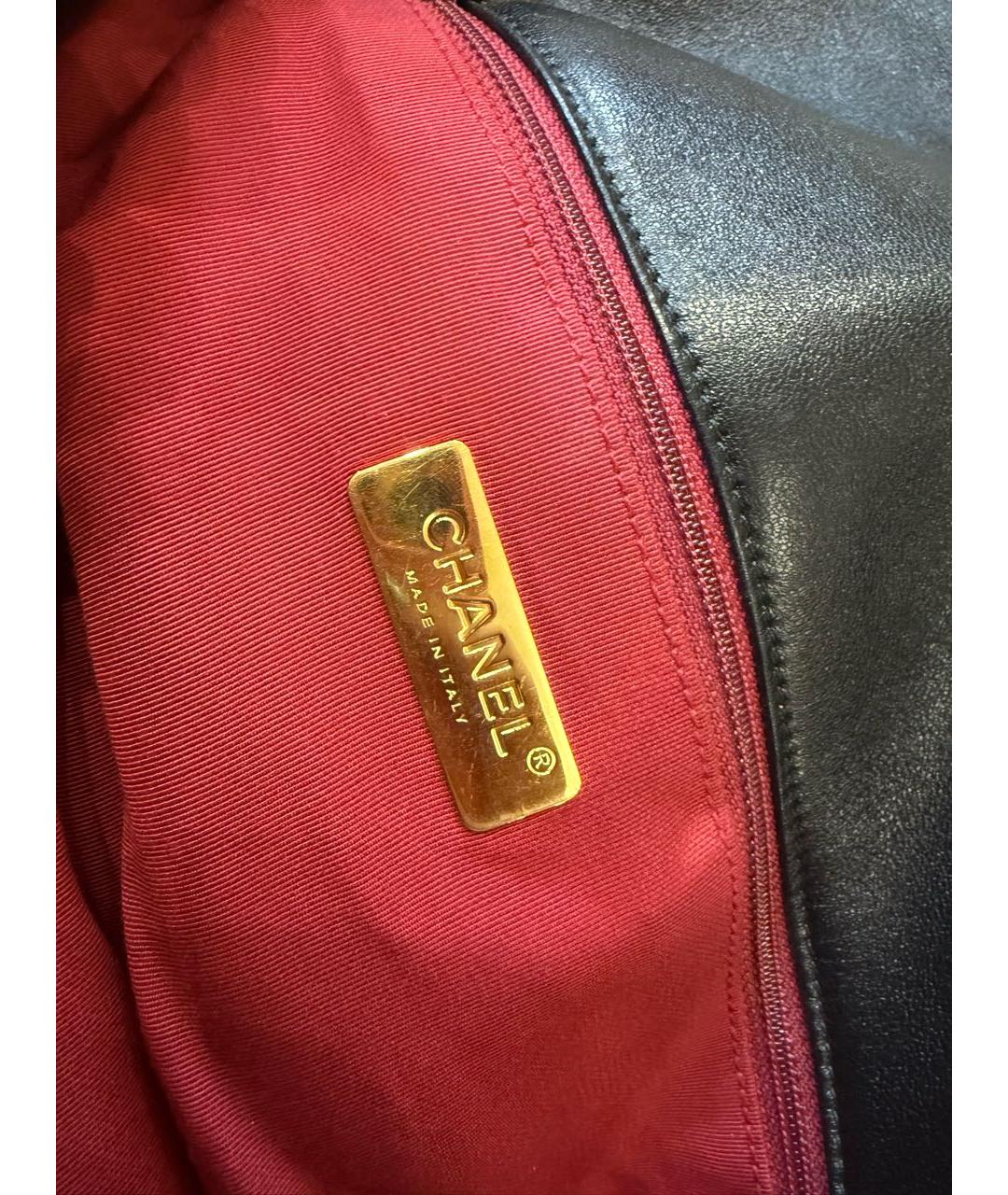 CHANEL Черная кожаная сумка через плечо, фото 5