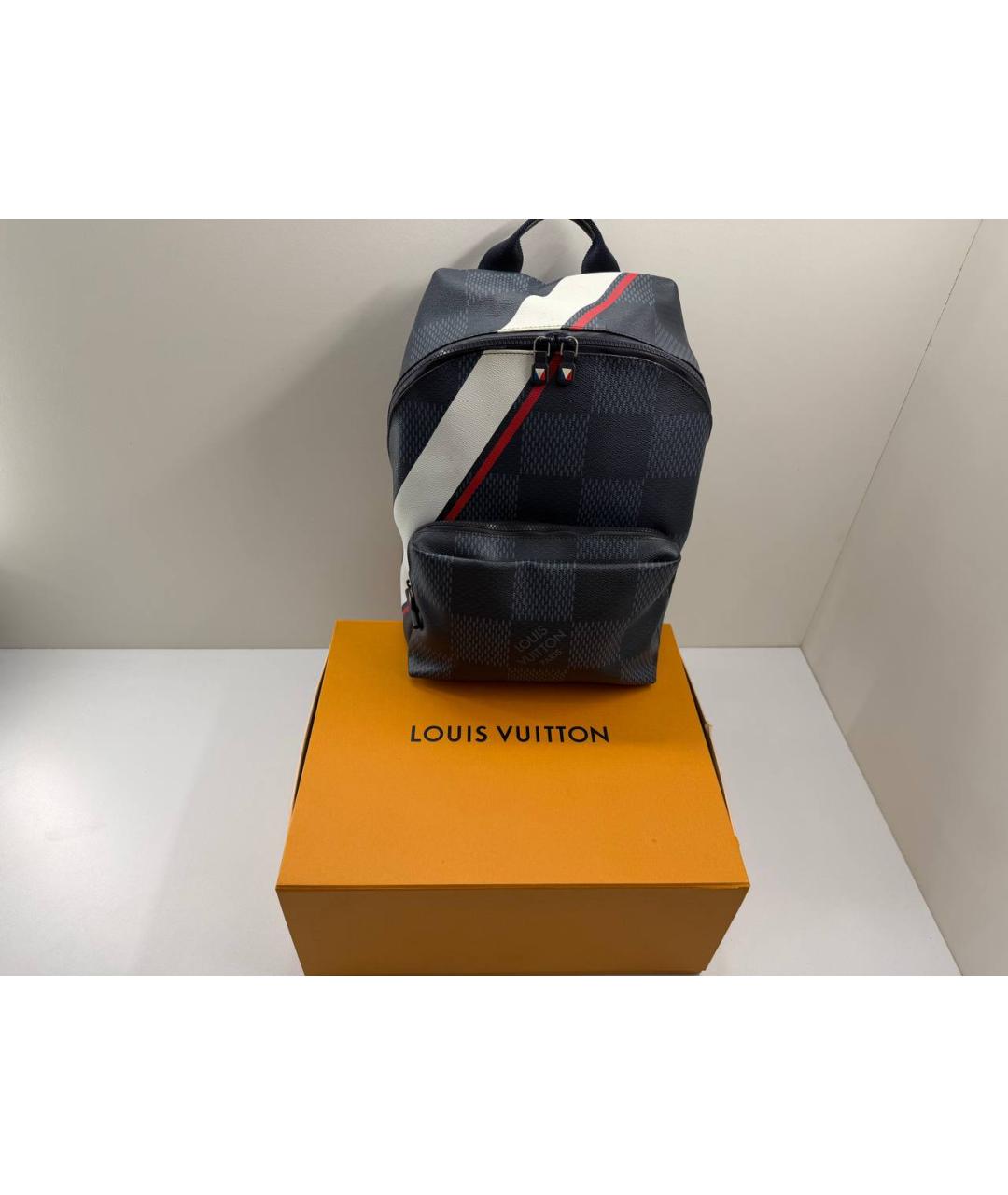 LOUIS VUITTON Темно-синий рюкзак, фото 3