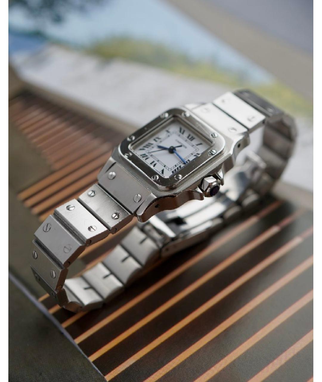 CARTIER Белые часы, фото 5