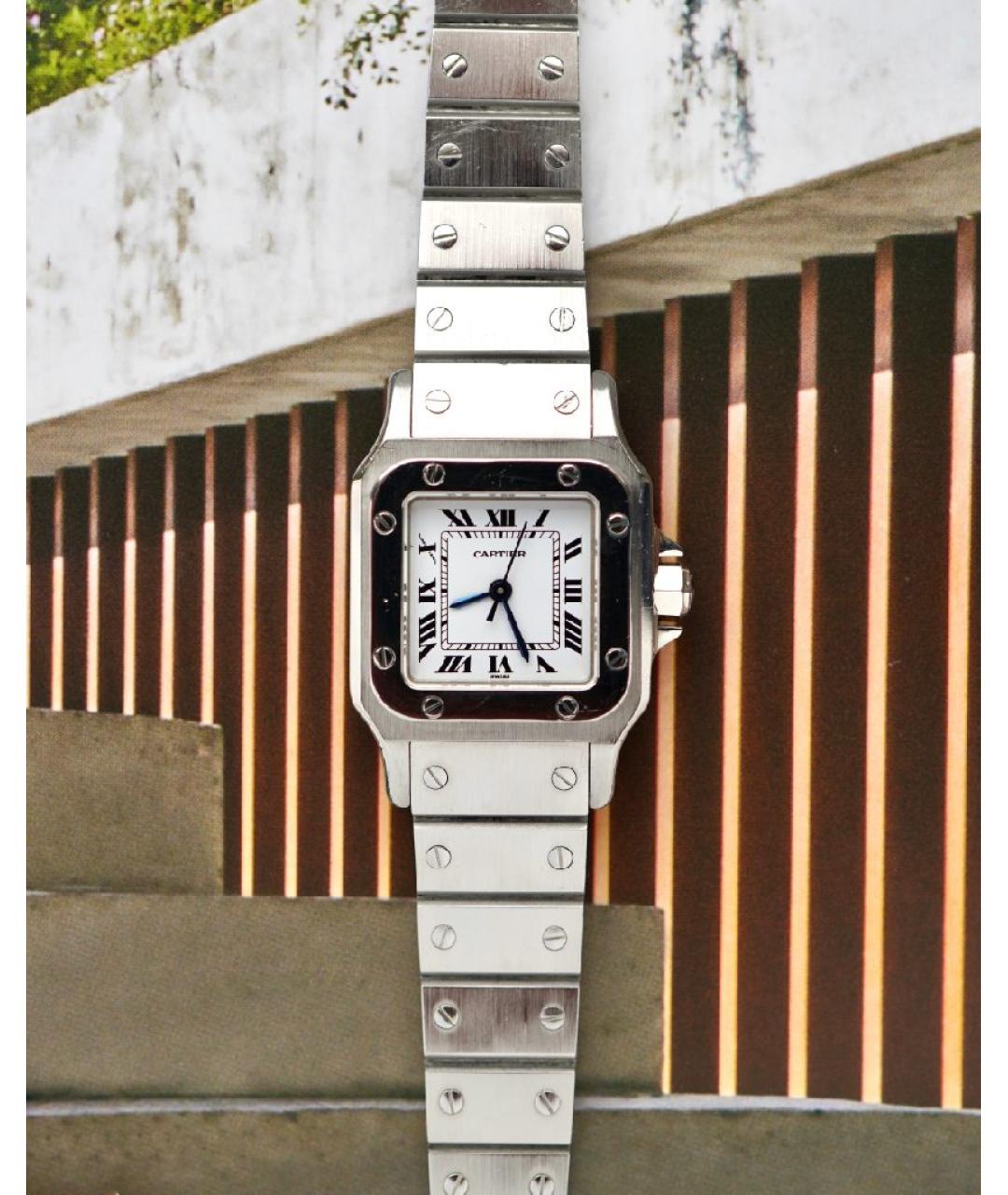 CARTIER Белые часы, фото 7