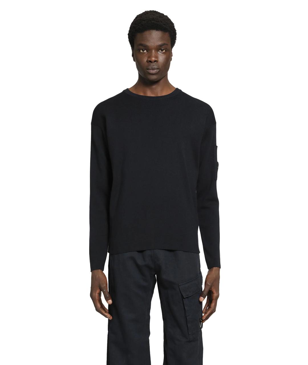 CP COMPANY Темно-синий хлопковый джемпер / свитер, фото 1