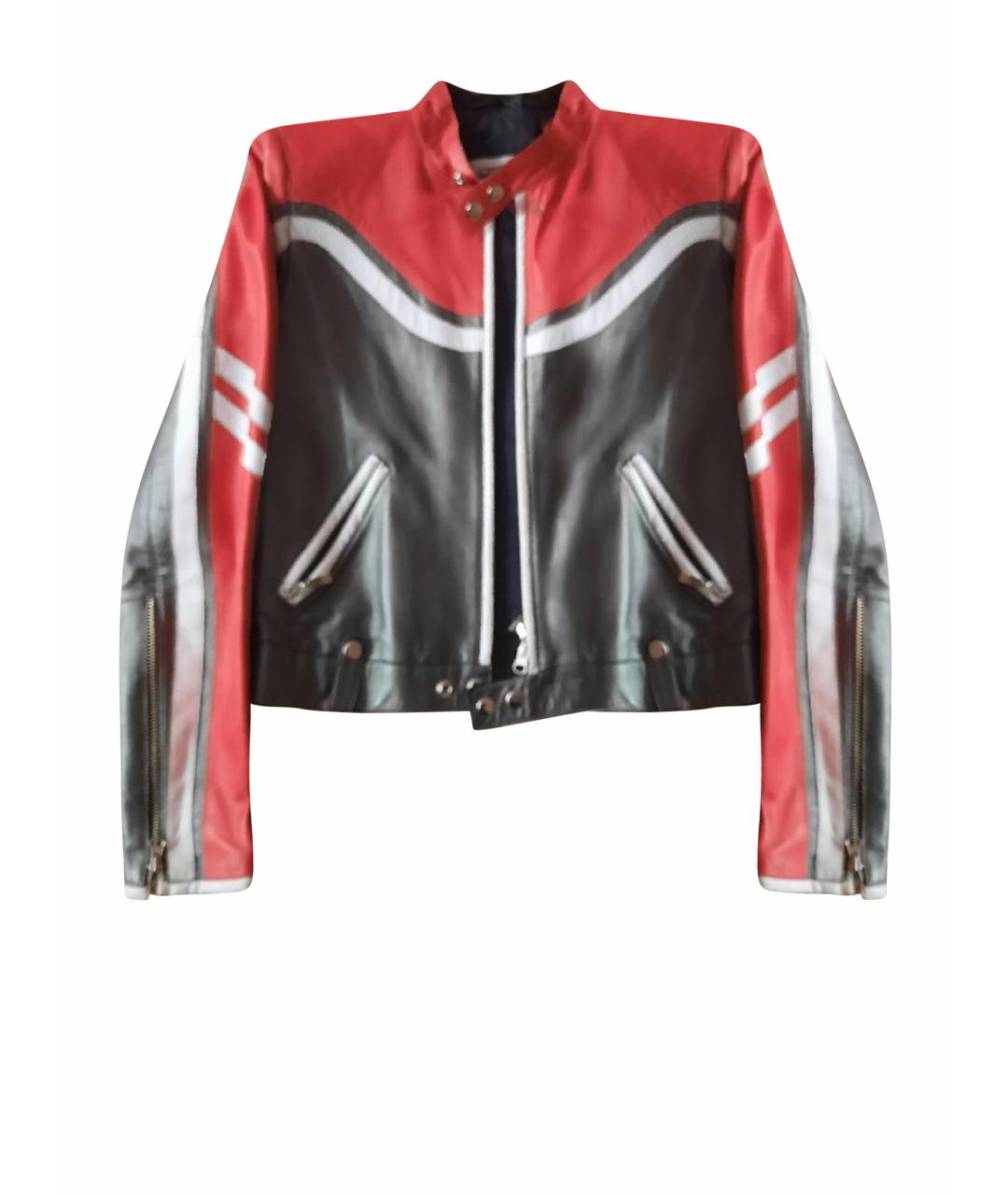 ICEBERG Красная кожаная куртка, фото 1