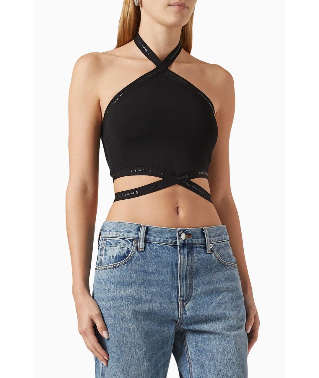 ALEXANDER WANG Черная майка, фото 7