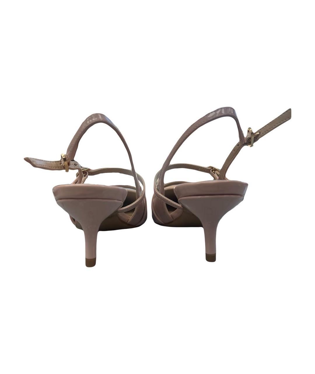 TWIN-SET Розовые туфли из искусственной кожи, фото 3