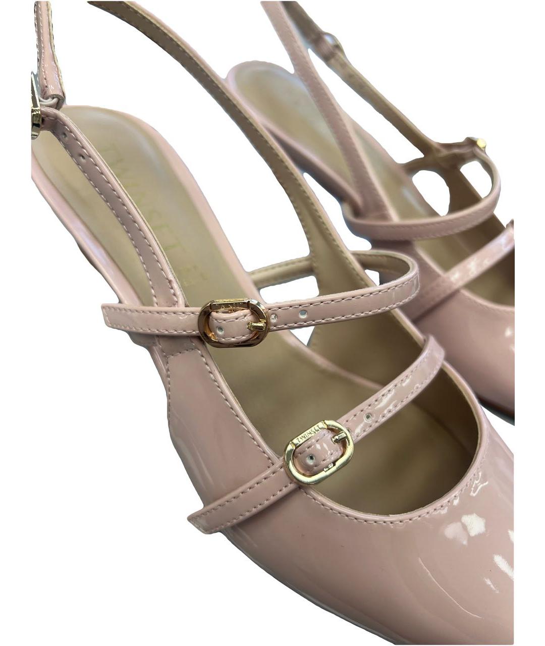 TWIN-SET Розовые туфли из искусственной кожи, фото 5