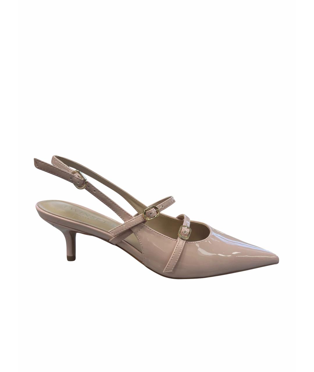 TWIN-SET Розовые туфли из искусственной кожи, фото 1