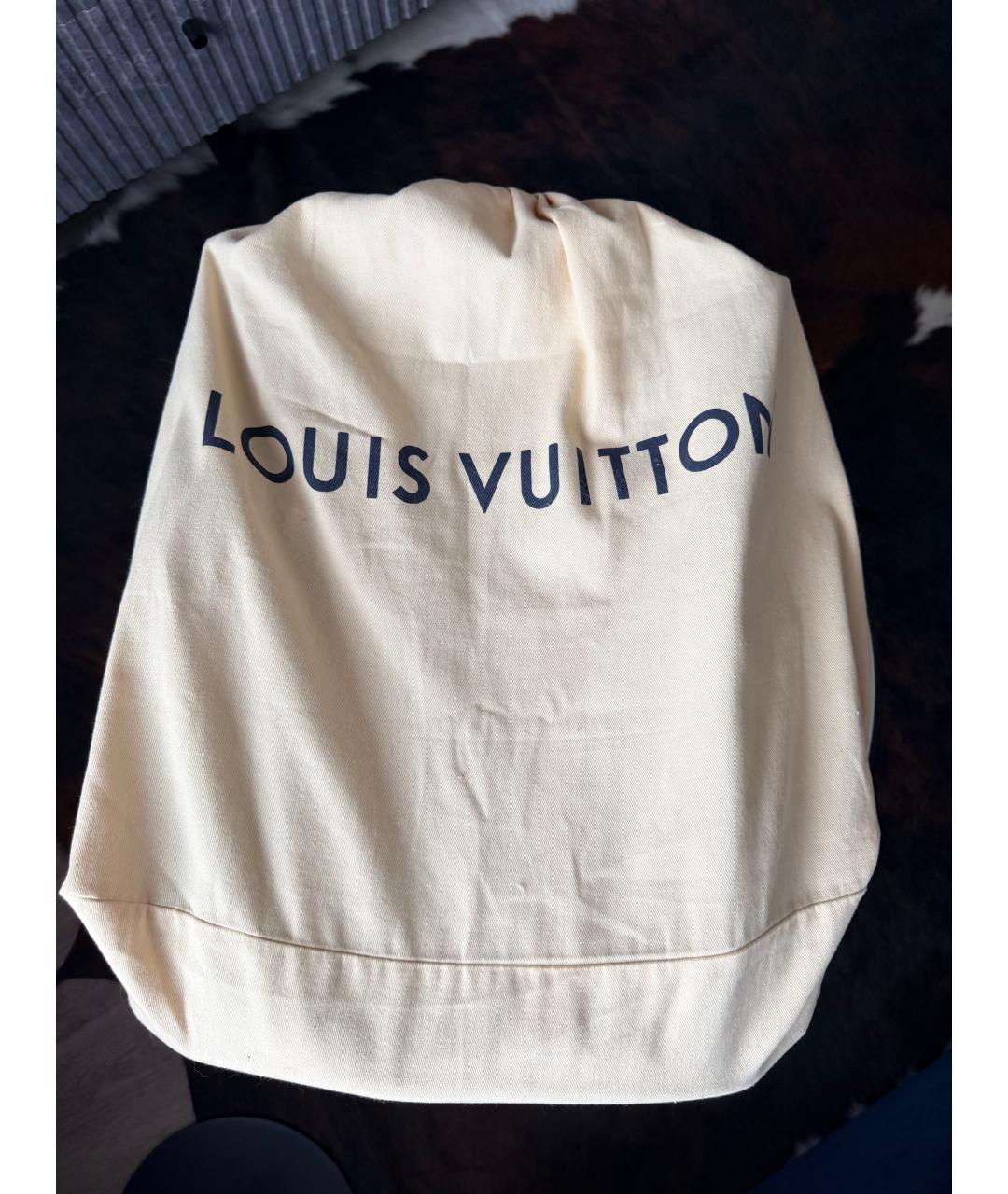 LOUIS VUITTON Зеленый кожаный рюкзак, фото 7