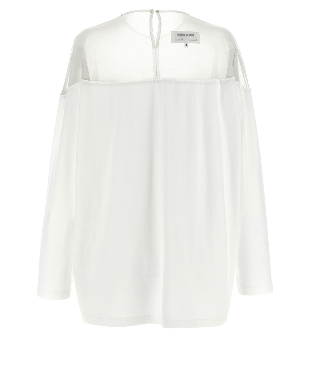 MM6 MAISON MARGIELA Белая хлопковая футболка, фото 2