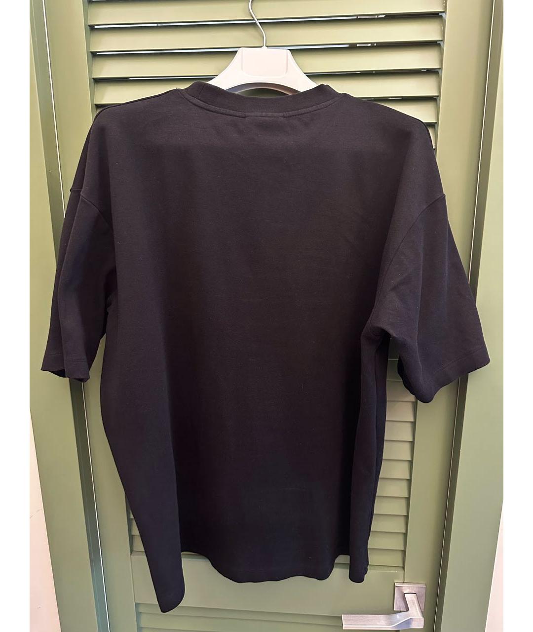 Drole de Monsieur Черная хлопковая футболка, фото 2