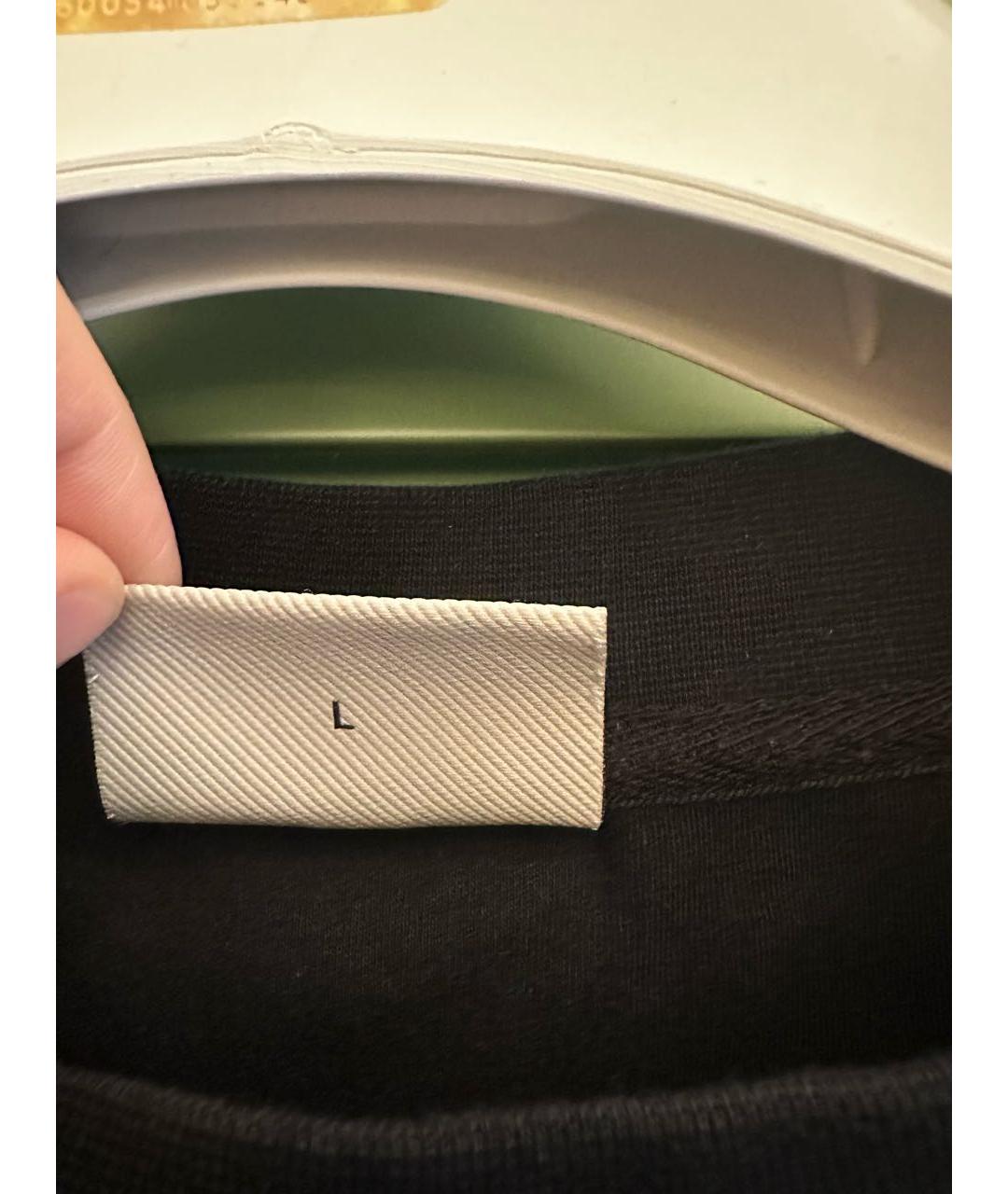 Drole de Monsieur Черная хлопковая футболка, фото 3