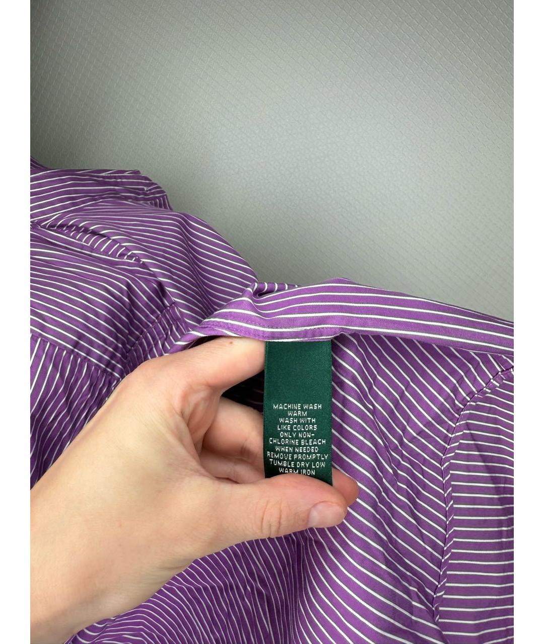 RALPH LAUREN Фиолетовая рубашка, фото 7