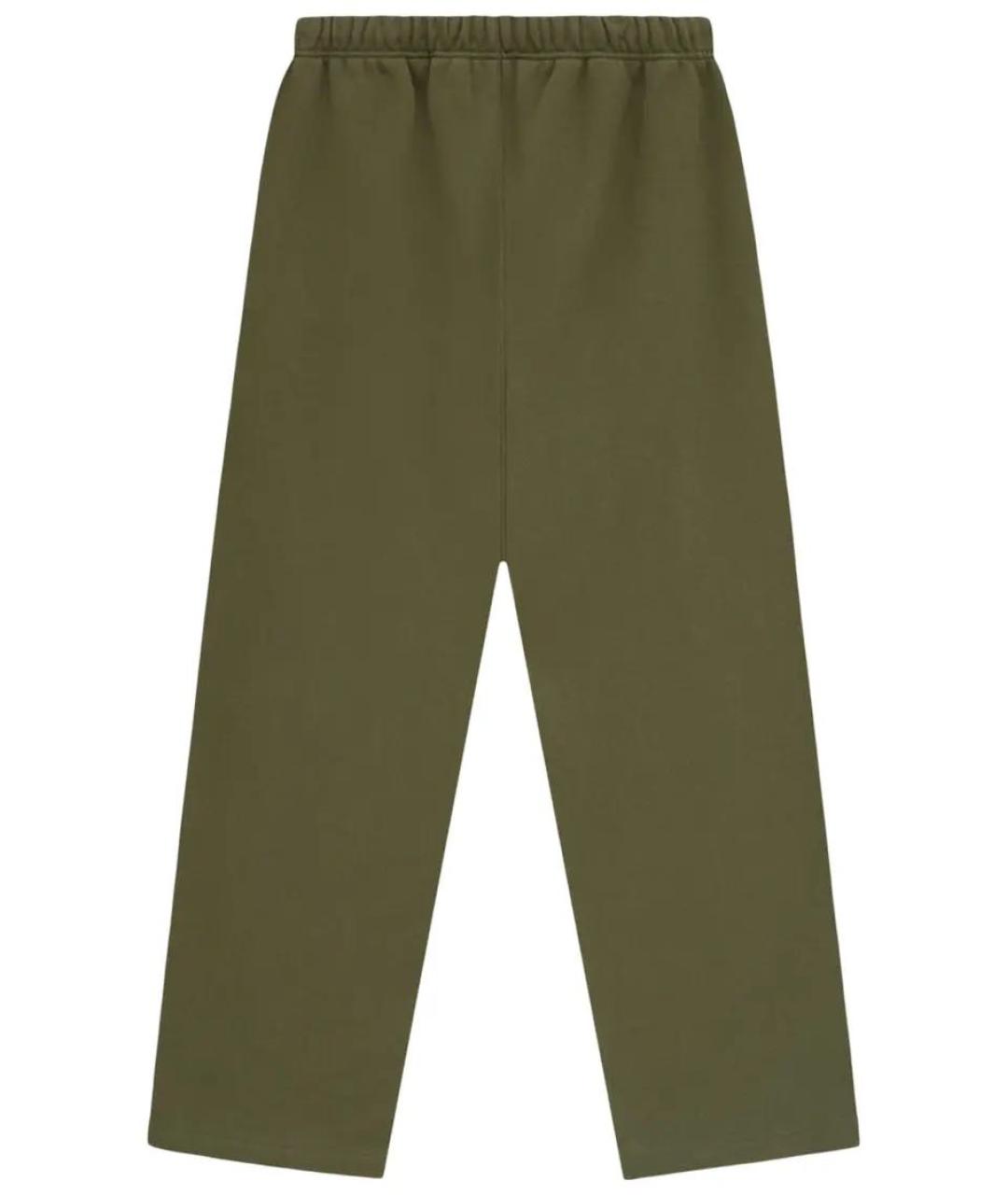 FEAR OF GOD ESSENTIALS Хаки хлопковые повседневные брюки, фото 2