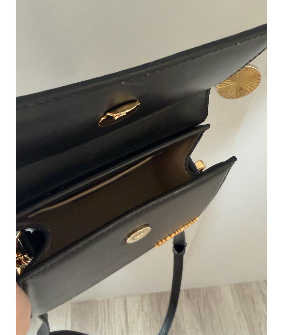 JACQUEMUS Черная кожаная сумка с короткими ручками, фото 5